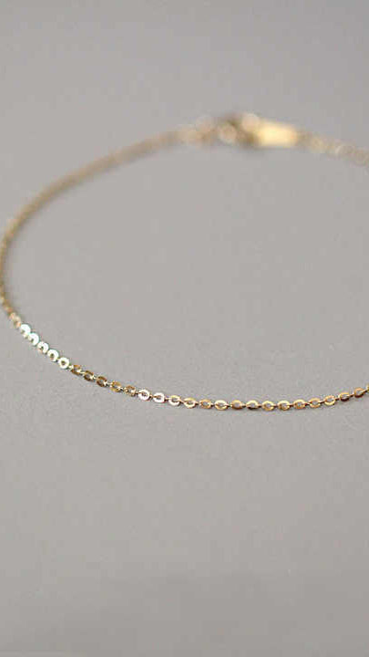 Gold Minimalist Chain Bracelet