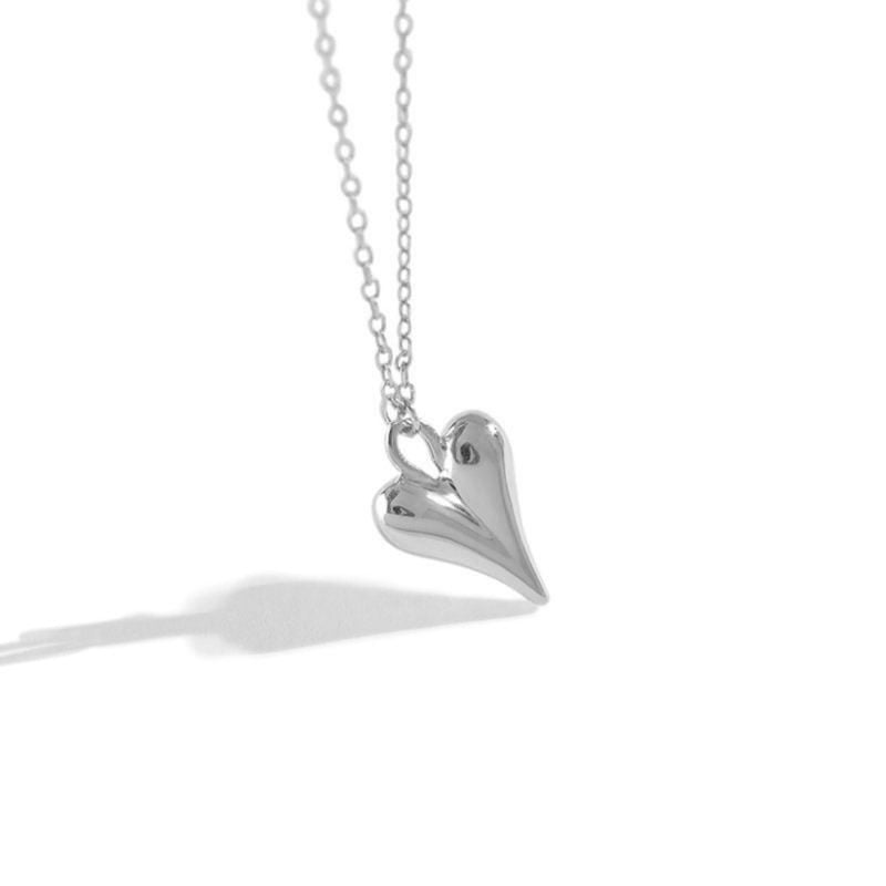 Silver Heart Pendant Necklace