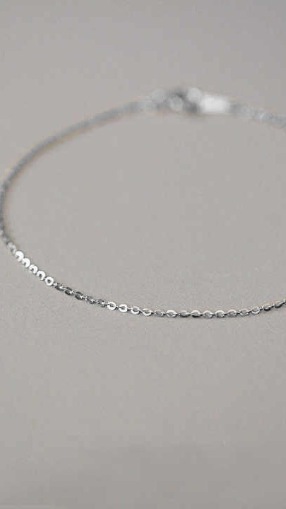 Silver Minimalist Chain Bracelet